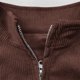 thumbnail image 4 of Ceisia Mens Lightweight Waffle Shirts Trendy Long-Sleeve Quarter-Zip Pullover Sweatshirt Mock Neck Coffee S Gift, 4 of 7