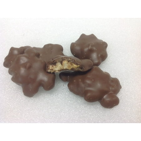 Caramel Patties - Gourmet Pecan Caramel Patties Milk Chocolate Candy 1 pound