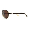 thumbnail image 3 of Mens Bamboo Arm Plastic Racer Sunglasses Tortoise Brown, 3 of 4