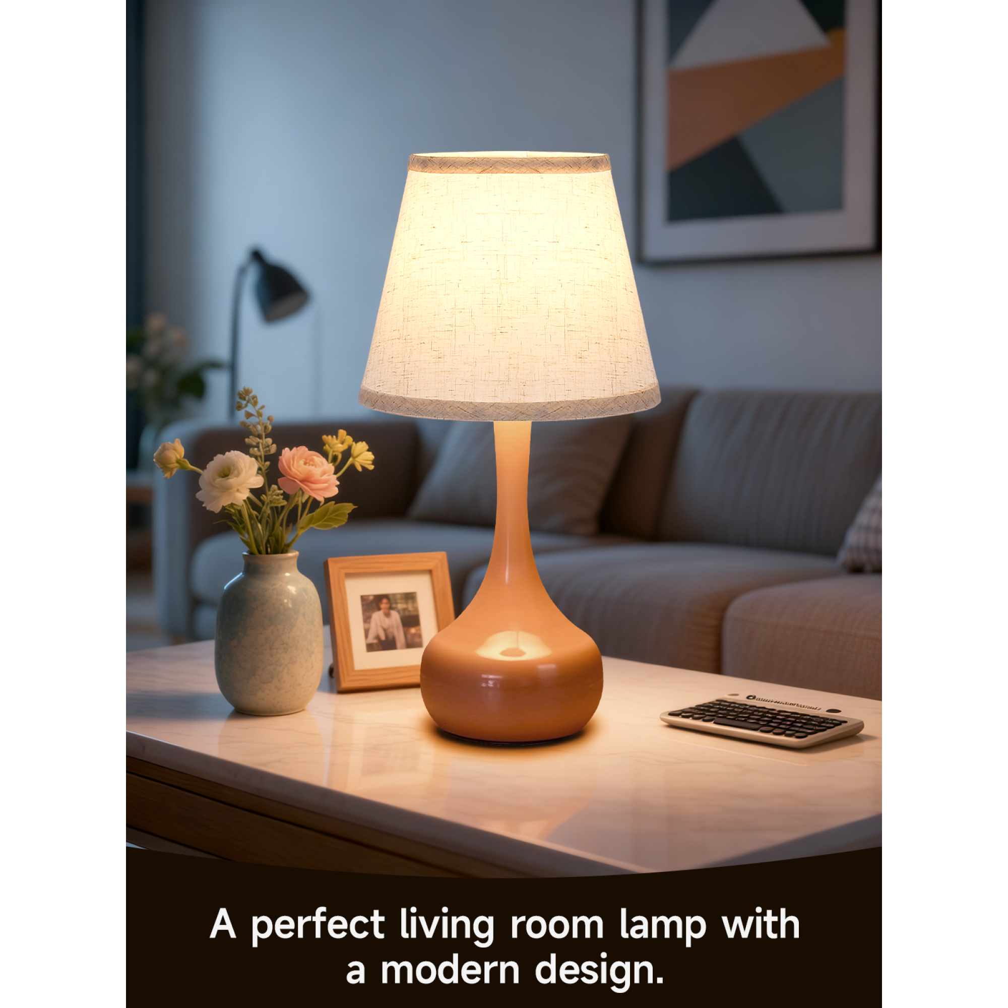 Leumius 3-Way Dimmable Set of 2 Small Bedside Lamps for Night Stands, Black LED Desk Lamps for Kids Room,Office,Living Room, End Table Pink