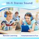 thumbnail image 2 of Auriculares inalámbricos Candy Bila para niños Bluetooth 2021 con luces LED limitados a 94dB azul, 2 of 7