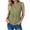 *Green, variant on VBVC Women's Cotton Linen Sleeveless Blouse , Ladies' Half Button Pleated Tank Top , Casual V Neck Summer Shirt For Women, *Light Blue , Large