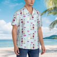 thumbnail image 3 of Susaid Poodle Dog Print Hawaiian Shirts for Men Women,Hawaiian Summer Short-Sleeve Casual Relaxed-Fit Button-Down,XX-Large, 3 of 7