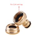thumbnail image 4 of 3 Pack Brass Garden Hose Tap Connector 1/2 Inch 3/4 Inch Threaded Adapter, 4 of 4