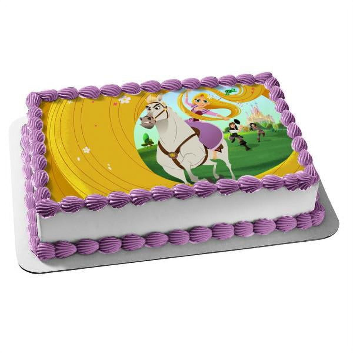 Rapunzel cake topper | tangled inspired topper | princess birthday | k –  millieshmcreations