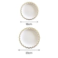 thumbnail image 4 of CSChome Party Tableware Kids Baby Shower Party Supplies Disposable Party Tableware Set Elegant Convenient -Saving Gold Rimmed Plates, 4 of 6