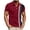 Red, variant on Mens Shirts Big and Tall,Men's Short Sleeve Solid T Shirt Slim Fit Casual Basic Striped Design Tops
