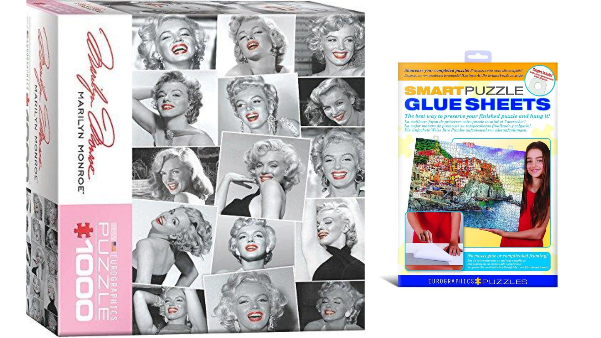 Bundle of 2 EuroGraphics Marilyn by Bernard of Hollywood Puzzle (1000