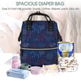 thumbnail image 5 of Gaeub Firework Print Mummy Diaper Bag Backpack,Durable Maternity Baby Nappy Casual Shoulder Bags,Travel Hiking Outdoor Pack, 5 of 6