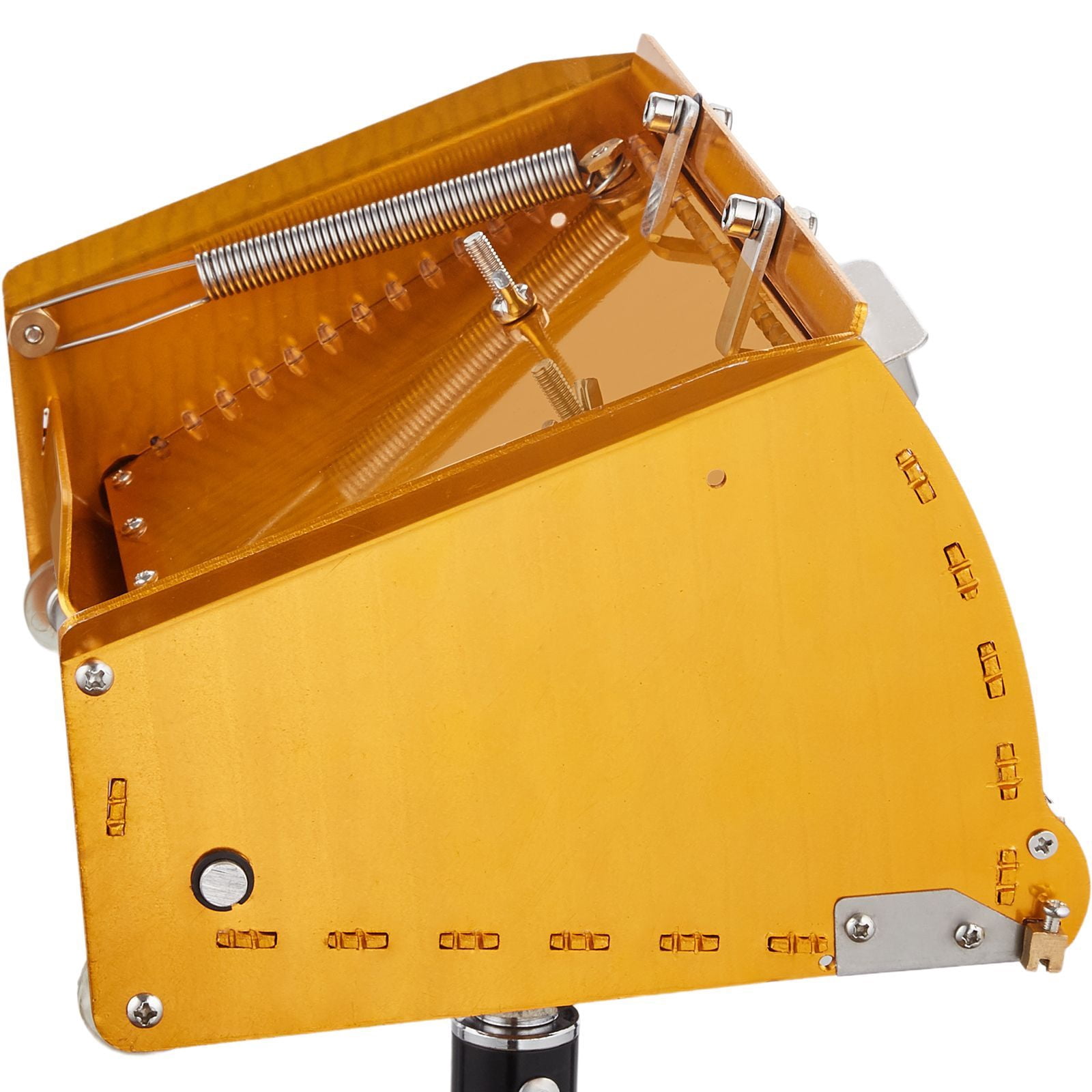 Drywall Flat Box 10 Inch with 2 Bonus Blades Aluminum Mud Box for Wallboard Sheetrock