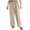 Khaki, variant on ABATAB Women's Sherpa Lined Pants with Pockets Winter Warm Joggers Trouses Full Length Drawstring Elastic Waisted Wide Leg Pants