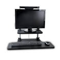 thumbnail image 2 of Pyle Sit Stand Desk, Height Adjustable Stand-Up Desk, Computer/Laptop Stand Up Workstation, Black, 2 of 4