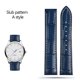 thumbnail image 3 of Correa de piel italiana de 19 mm, 20 mm y 21 mm para Omega Seamaster 300, 150, Speedmaster 007, AT150, correa de reloj marrón, cierre desplegable, 3 of 5