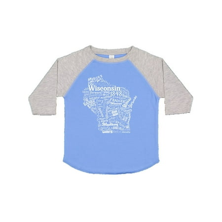 

Inktastic Wisconsin State Word Salad Gift Toddler Boy or Toddler Girl T-Shirt