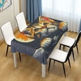 thumbnail image 4 of JSTEL Cat Kitten Cute Table Cloth Square 54 x 54 Inch Tablecloth Anti Wrinkle Table Cover for Dining Kitchen Parties, 4 of 6