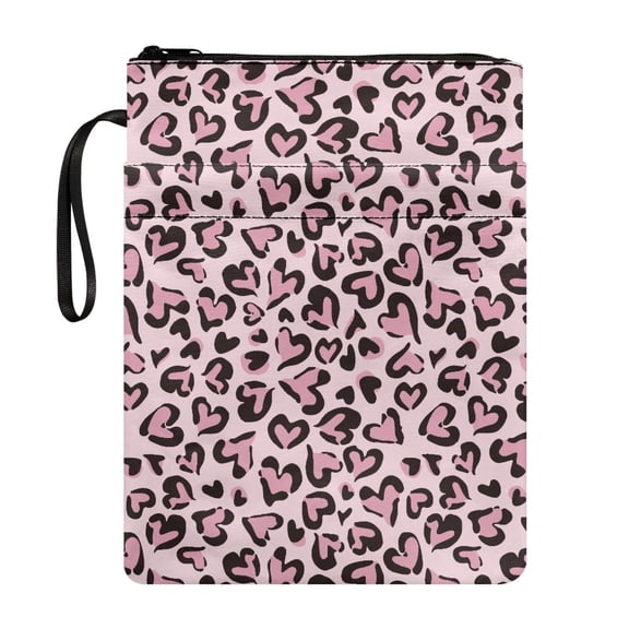 HELLHERO Book Cover Tote Bags for Washable Carrying Book Case Polyester with Decorative Design and Handle