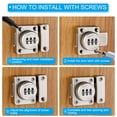 thumbnail image 5 of Uxcell Combination Cabinet Latch Keyless Drawer Lock 3-Digit Password Cabinet Lock Safety Lock Silver, 5 of 7