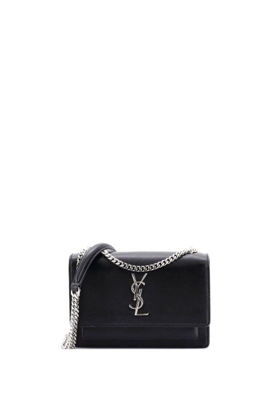 Pre-Owned Sunset Chain Wallet Leather By Rebag