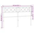 thumbnail image 2 of vidaXL Metal Headboard White 135 cm, 2 of 5