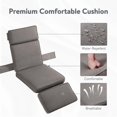 thumbnail image 6 of PARKWELL Outdoor Patio Recliner Chair,Adjustable Rattan Reclining Lounge Chair with Cushion, Gray, 6 of 9