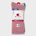 thumbnail image 2 of Champion Iconic Essentials Women's 6pk Cushioned Crew Socks - Pink/Gray/White/Teal/Blue 4-10, 2 of 4