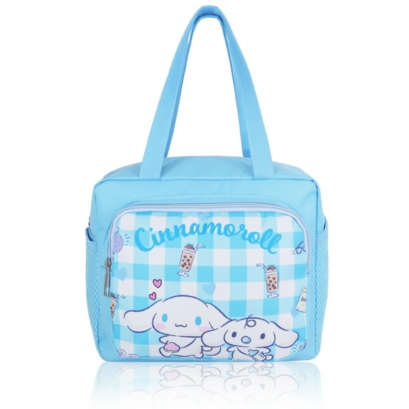 Roffatide Anime Cinnamoroll Leakproof Insulated Lunch Bag - Large Compartment for Snacks, Sandwiches, Work, Travel & Picnics, Blue