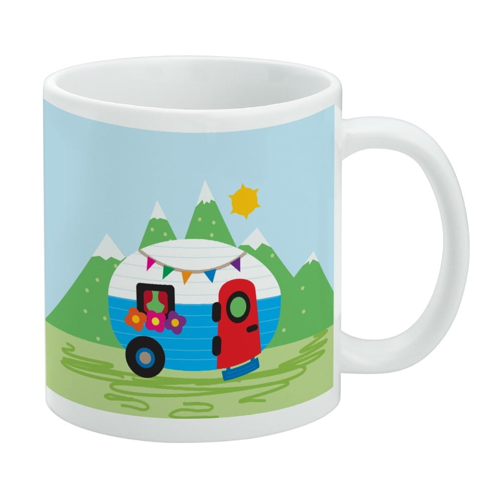 Carabiner Mug 10oz // Happy Camper Coffee Cup // 10oz // Camping
