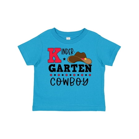 

Inktastic Kindergarten Cowboy with Cowboy Hat Gift Toddler Boy Girl T-Shirt