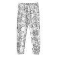thumbnail image 6 of Otqutp Children Kids DIY Hand Painted Long Sleeve Homewear Set Pajama Sets for Boy and Girl Cute Funny Black White 2 Piece Outfits(A-Grey,6-7 Years), 6 of 6