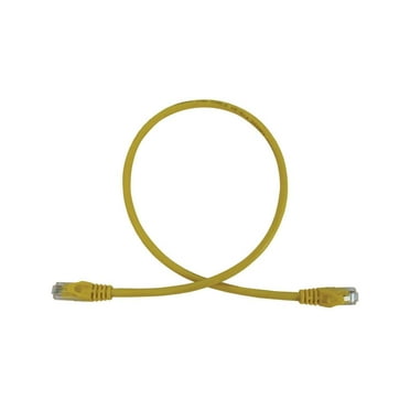 Tripp Lite Cat6a 10G Snagless Molded UTP Ethernet Cable (RJ45 M/M), PoE, Yellow, 3 ft. (0.9 m) - 3 ft Category 6a Network Cable for Network Device, Switch, Patch Panel, Server, Router, Hub, Printer, C