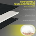 thumbnail image 3 of Outsunny 2-Piece Folding Chaise Lounge, Reclining Tanning Chairs, Black, 3 of 9