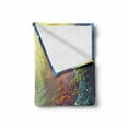 thumbnail image 2 of Sea Animals Soft Flannel Fleece Throw Blanket, Underwater with Coral Reef and Colorful Fish Aquarium Print, Cozy Plush for Indoor and Outdoor Use, 60" x 80", Turquoise Yellow Pink, by Ambesonne, 2 of 6