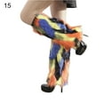 thumbnail image 2 of AYYUFE Women Leg Warmers Colorful Furry Faux Fur Fashion Appearance Stretchy Boot Covers for Daily Wear, 2 of 8