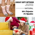 thumbnail image 4 of FOCUSSEXY Womens Fuzzy Socks with Grips Non Slip Slipper Socks Cozy Christmas Gift Warm Fluffy Gripper Socks 4 Pair, 4 of 7