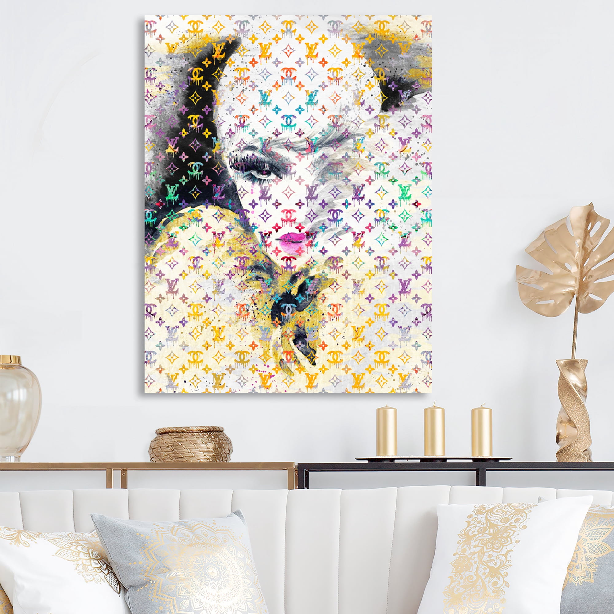 Designart High Fashion Female Sketch III Canvas Wall Art