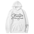 thumbnail image 3 of You Are Stronger Than The Storm Hoodies for Women Mental Health Matters Inspirational Positive Hooded Sweatshirt, 3 of 6