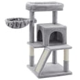 thumbnail image 1 of BestHome Multi-Level Cat Tree & Condo – Sturdy Climbing Tower with Sisal Scratching Posts & Interactive Toys, 36inch Light Gray, 1 of 6