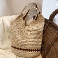 thumbnail image 2 of Bolso de hombro informal para mujer, bolso de Hobo ahuecado, bolso de cubo, bolso de playa de verano para mujer, 2 of 6