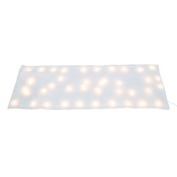 Open Box ProductWorks Pre-Lit Snow Cover Blanket 8 Function Decoration, 60"x15"