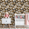 thumbnail image 3 of Peel and Stick Wallpaper Contemporary Painting Fluid Arch Circle Wall Mural 23.6in x 9.8ft Self Adhesive Removable Wall Paper Renter Friendly Wallpaper for Nursery Bedroom Cabinets, 3 of 8