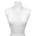 thumbnail image 3 of Delight Jewelry Silvertone Mini Pink Running Shoe Silver tone Elegant Infinity Lariat Necklace, 3 of 4