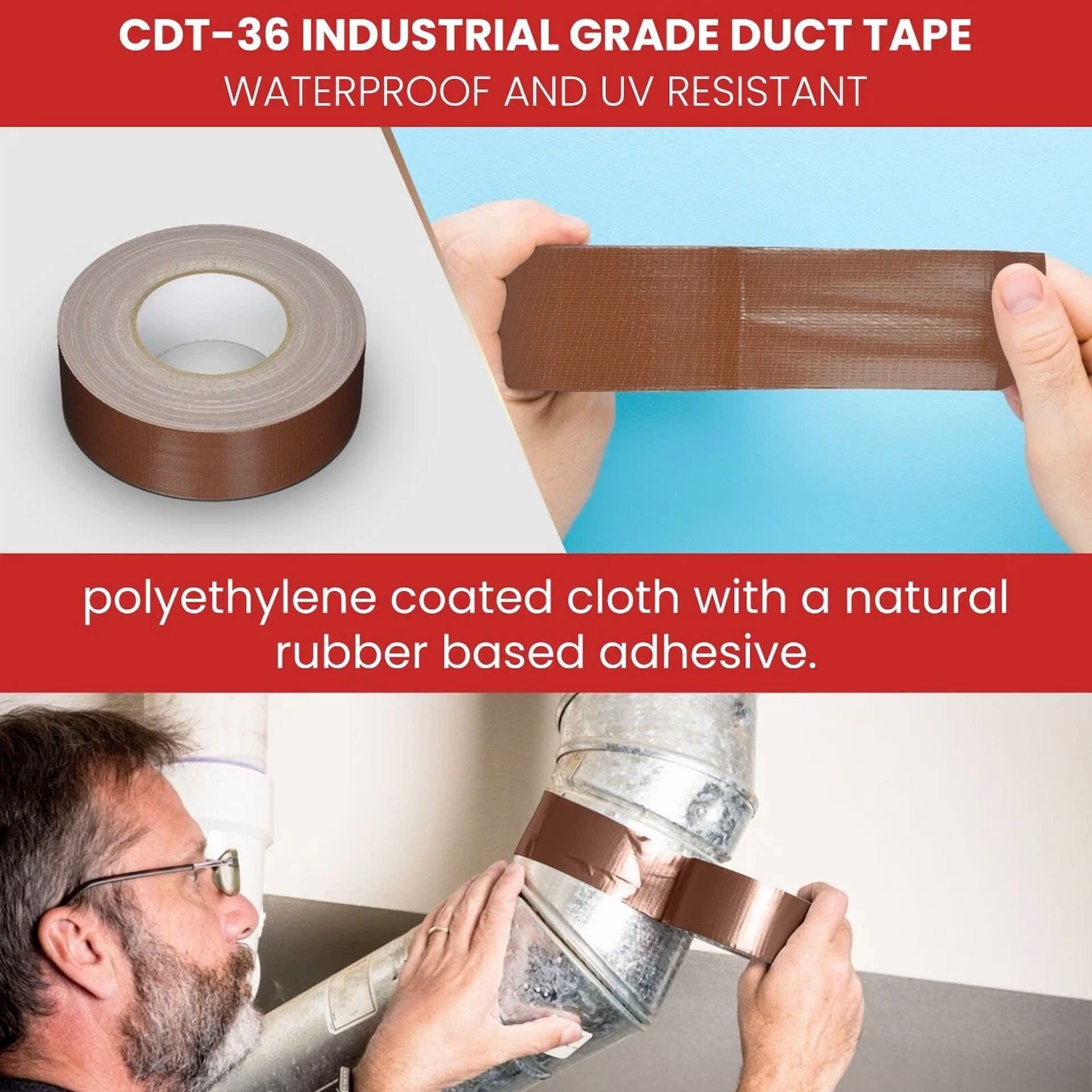 BUTTERFLY- T.R.U. Industrial Duct Tape. Waterproof Uv Resistant Orange 1 In X 60 Yd.