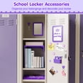 thumbnail image 3 of MoKo 17PCS Locker Accessories for Girls, Cute Locker Accessories Kit, Lockers Decor for School/Work, Purple, 3 of 7
