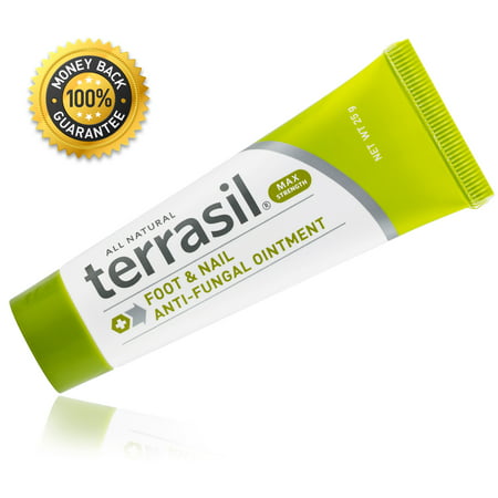 Terrasil® Foot & Nail Antifungal MAX Strength Ointment with All Natural Activated Minerals® for Fast Relief from Athelete's Foot and Toe Fungus (25gm Tube