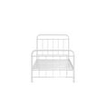 thumbnail image 4 of Woven Paths Brooklyn Iron Metal Platform Bed, Twin, White, 4 of 12