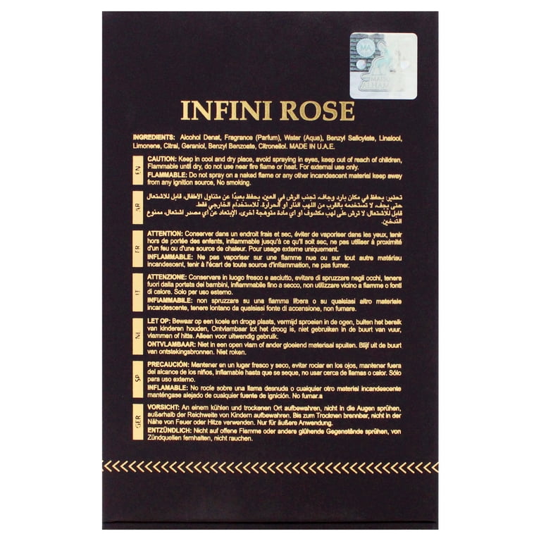 Maison Alhambra Infini Rose, 3.4 oz EDP Spray, Oriental Floral