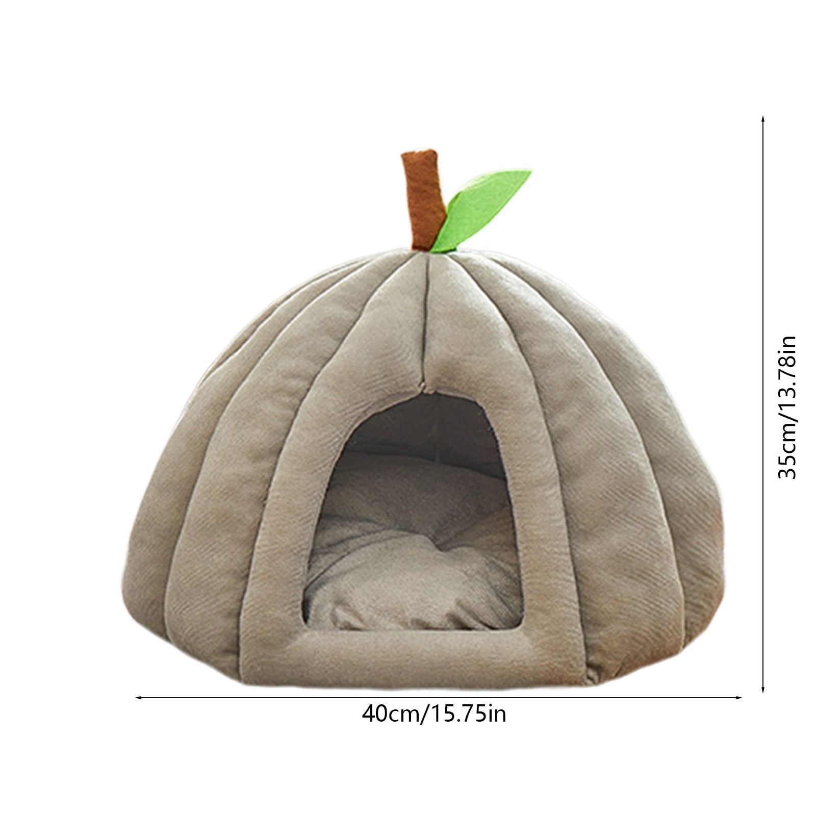 Gumesh Enclosed Cat Bed - Removable Washable Plaid Pet Nest for Small Medium Large Cats, Portable Warm Sleeping Pod with Cushion