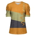 thumbnail image 5 of Fiudx Camisas de Mujer Mujer Moda Casual Manga Corta Suelta Camiseta Blusa Tops, 5 of 5