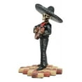 thumbnail image 4 of Ebros Traditional Charro Outfit Black Mariachi Band Skeleton Guitarist Statue, 4 of 6