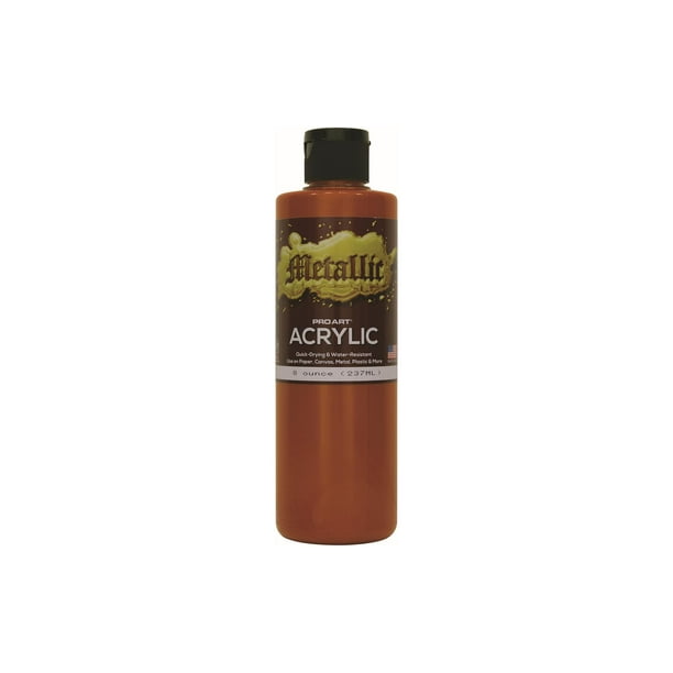 Pro Art Metallic Acrylic Paint 8oz Copper